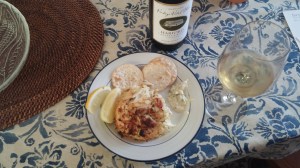 CrabcakesWithWine