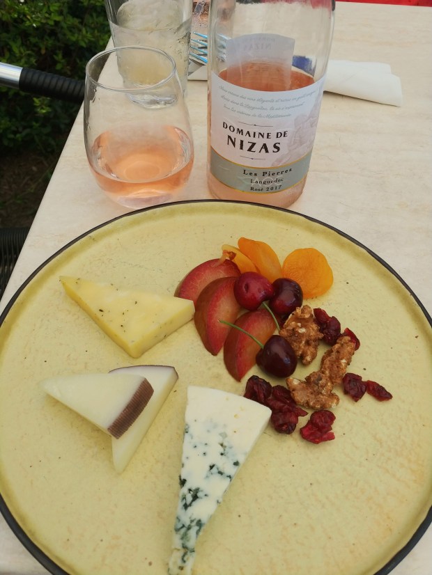 DomaineDeNizasRoseWineFoodDisplay